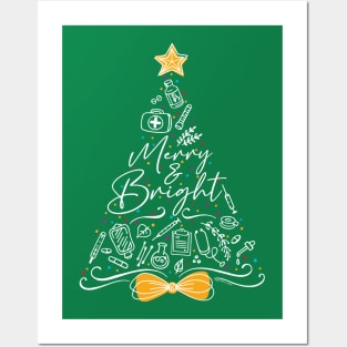 Nurse Christmas Tree Posters and Art